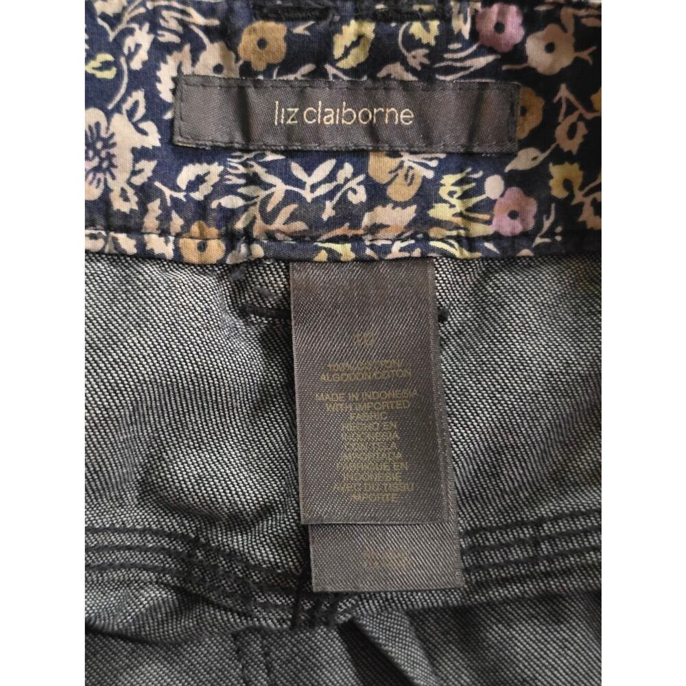 Liz Claiborne Vintage 90s Denim Midi Skirt 100% Cotton Cottagecore Retro Size 10 - Picture 5 of 9